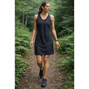 Indyeva Indygena Womens Liike V Dress Sz Medium Gray Nylon Hiking Athleisure